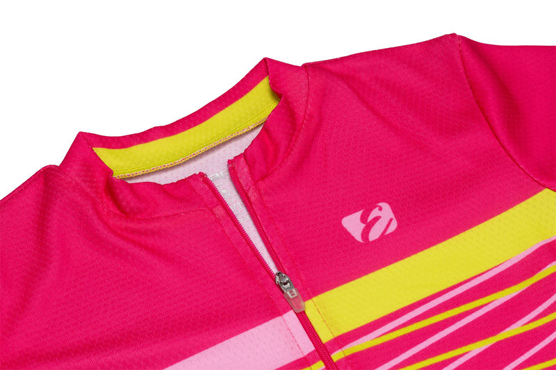 Dětský dres ETAPE LUCKY, růžová/limeta