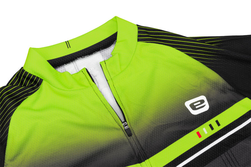 Pánský cyklistický dres MAESTRO, černá/žlutá fluo