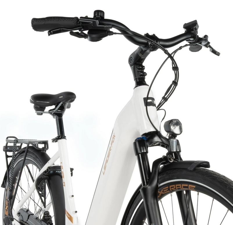 Městské elektrokolo Leader Fox VIVALO 28", model 2026-2, white - ZDARMA dopravné, odborná montáž, seřízení a druhá baterie za 1,- Kč!