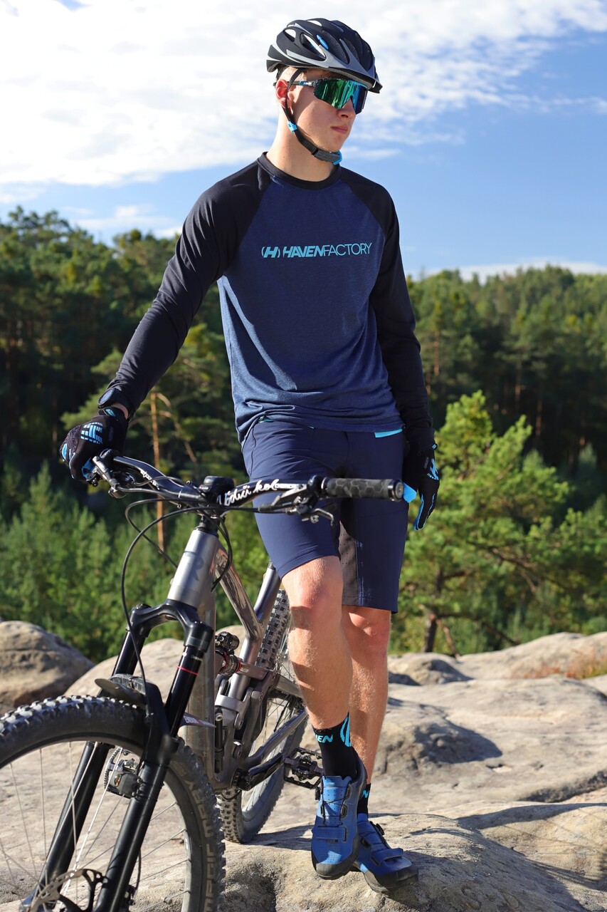 Dres HAVEN Factory Trail men black/blue, rám L