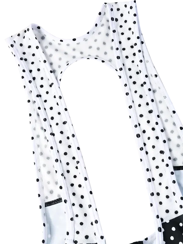 Cyklokraťasy CYCOLOGY Polka Dot, černé, dámské