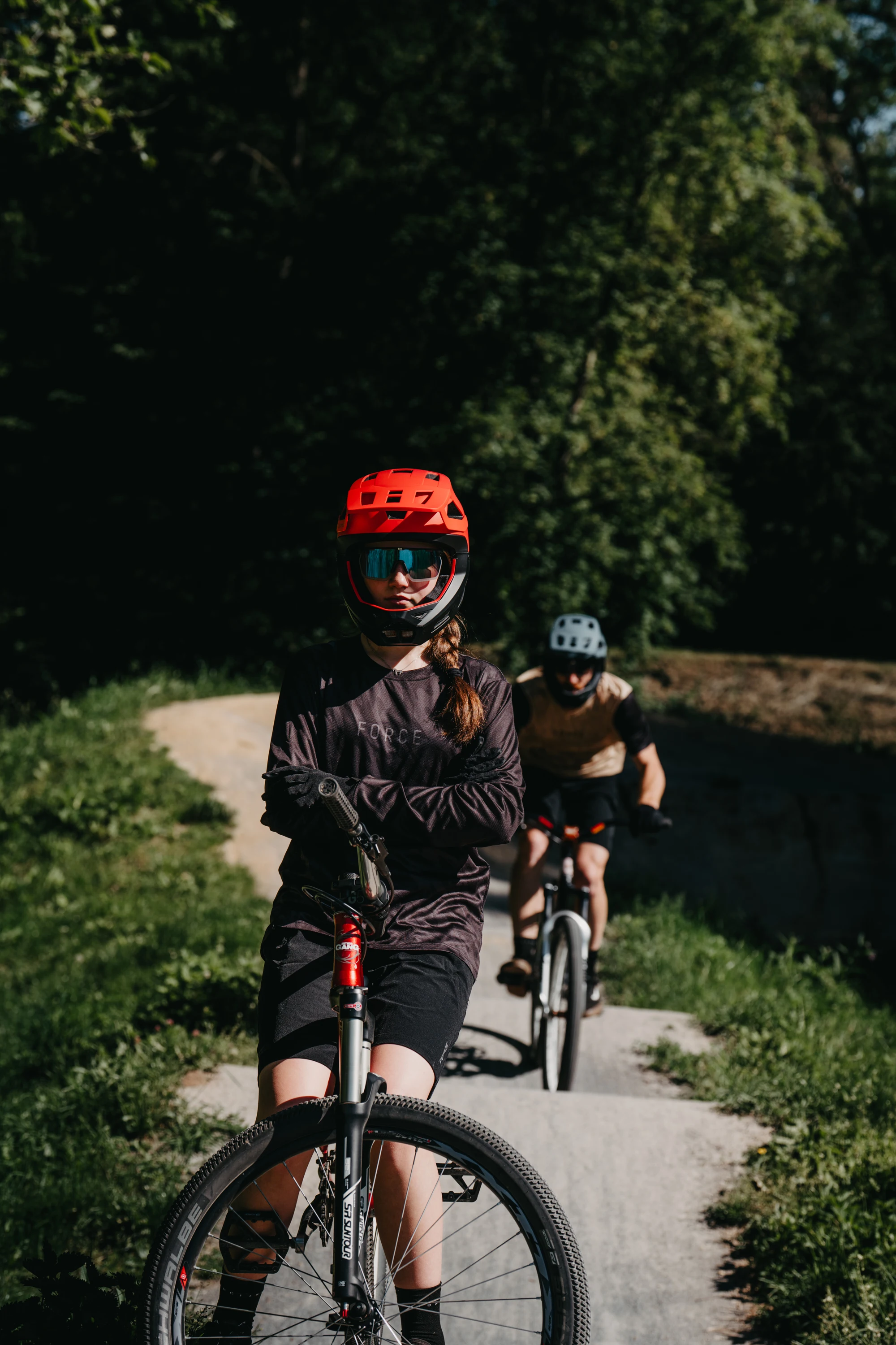Dres FORCE MTB RULES dlouhý rukáv, černý