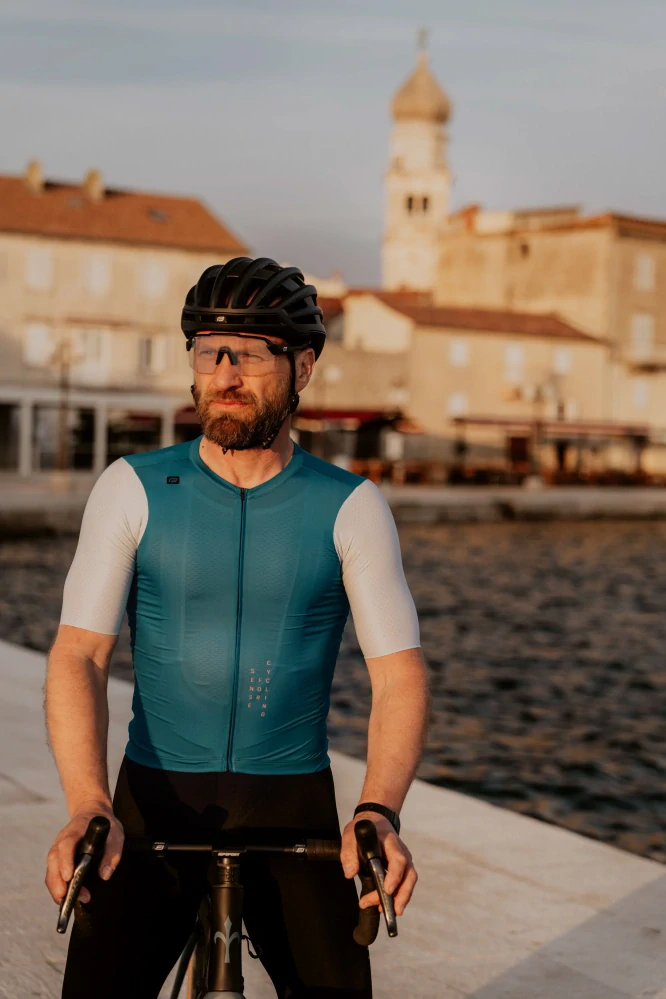 Dres FORCE LIMIT krátký rukáv, modrý