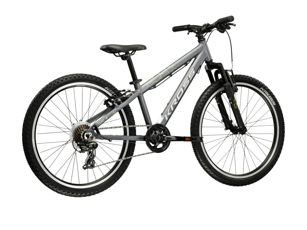 KROSS DUST JR, pneu 24", model 2027, barva grafitová/stříbrná/matný - ZDARMA dopravné, odborná montáž a seřízení!