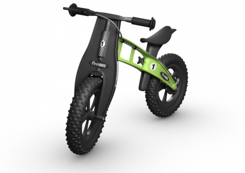 Odrážedlo FirstBike FAT green - ZDARMA dopravné, košík a zvonek!