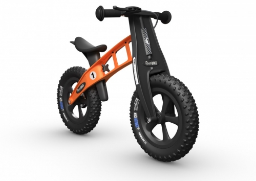 Odrážedlo FirstBike FAT orange - ZDARMA dopravné, košík a zvonek!