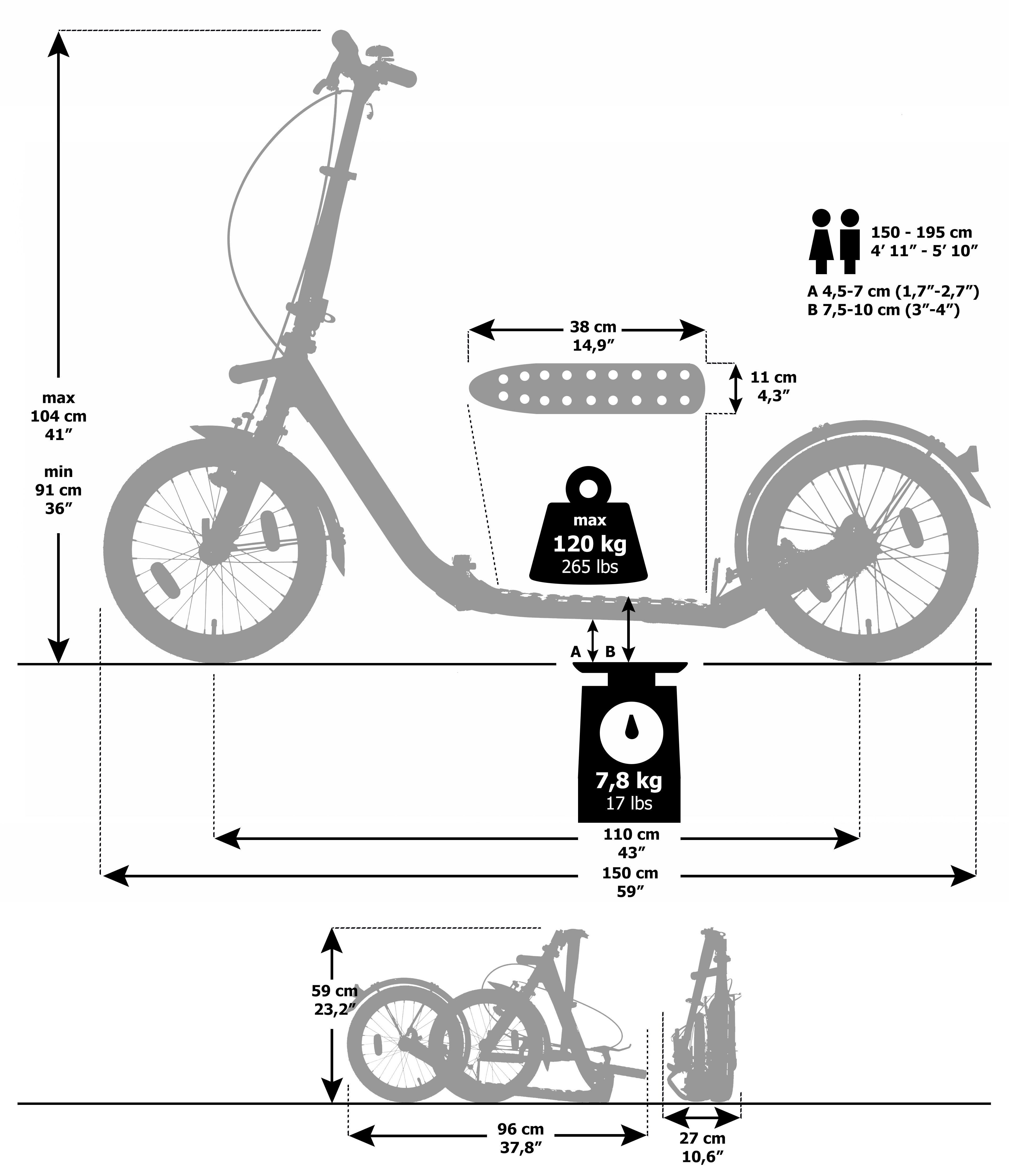 Koloběžka KICKBIKE Clix, bílá - Doprava ZDARMA!