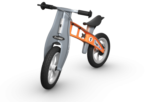 Odrážedlo FirstBike STREET orange - ZDARMA dopravné, košík a zvonek!