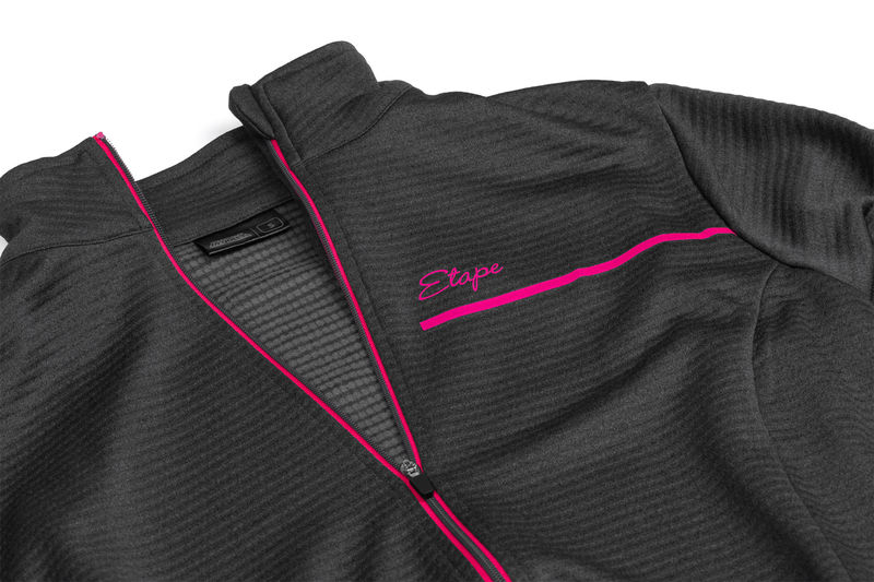 Dámská sportovní mikina/dres ETAPE VANESSA, antracit/růžová