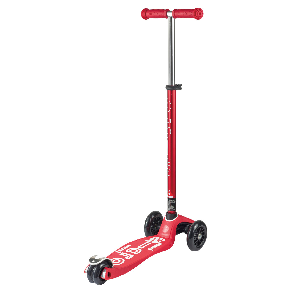 Koloběžka Maxi Micro Deluxe red LED - ZDARMA doprava a Zdravá láhev!