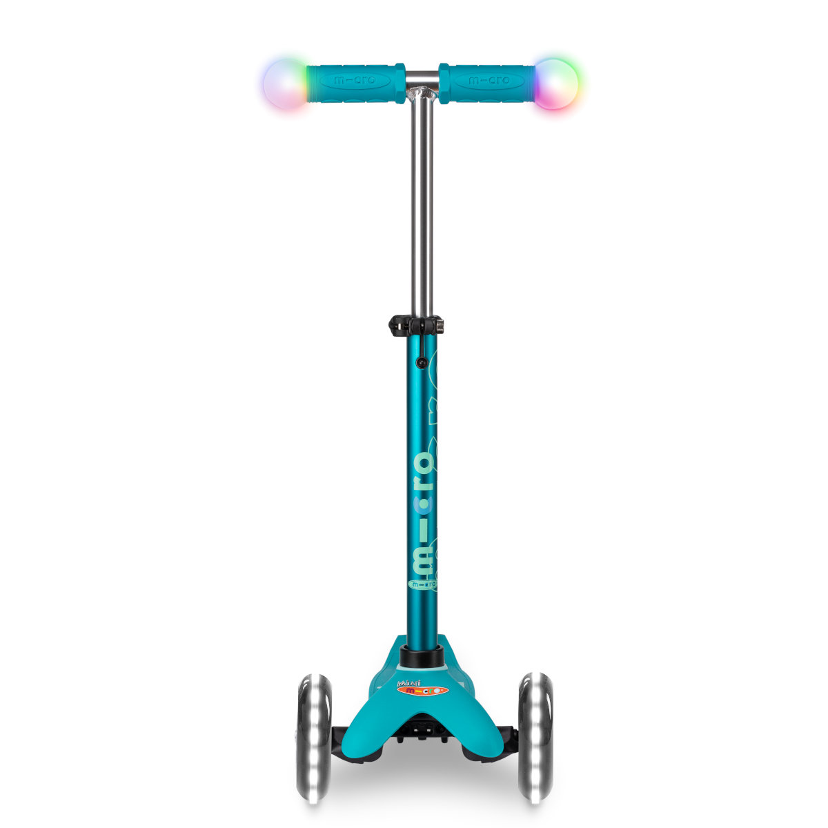 Koloběžka Mini Micro Deluxe Magic LED aqua - ZDARMA dopravné!