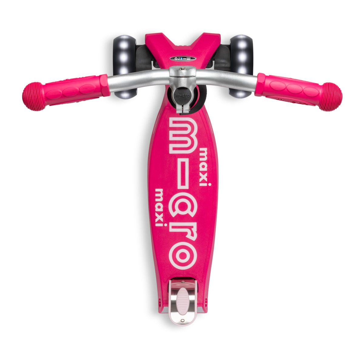 Koloběžka Maxi Micro Deluxe PRO LED, pink - ZDARMA doprava a Zdravá láhev!