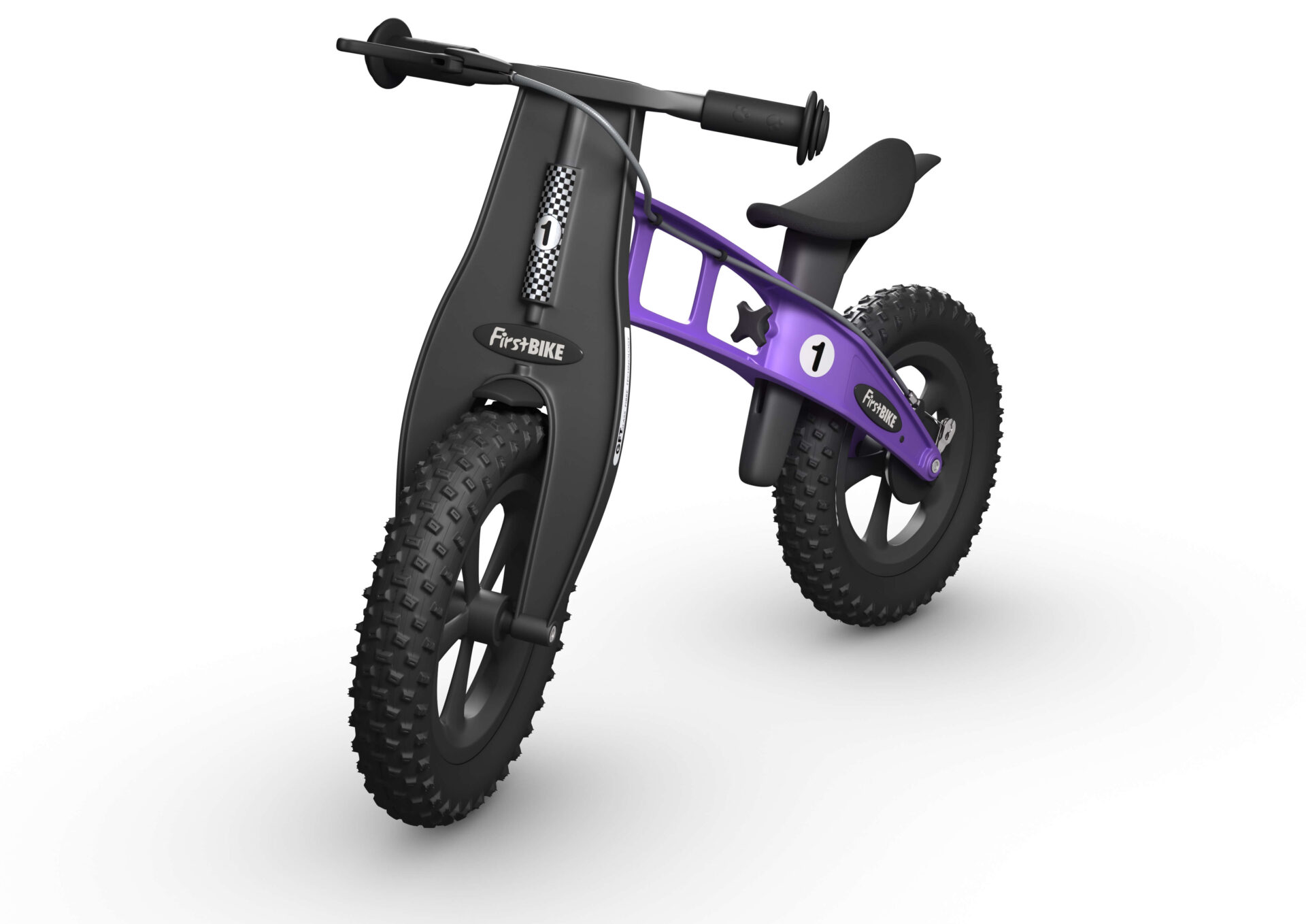 Odrážedlo FirstBike FAT violet - ZDARMA dopravné, košík a zvonek!
