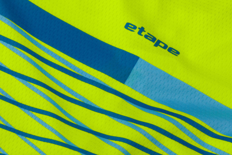 Dětský dres ETAPE LUCKY, žlutá fluo/modrá