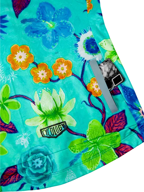 Cyklodres CYCOLOGY Aloha Aqua Reborn, dámský, krátký rukáv