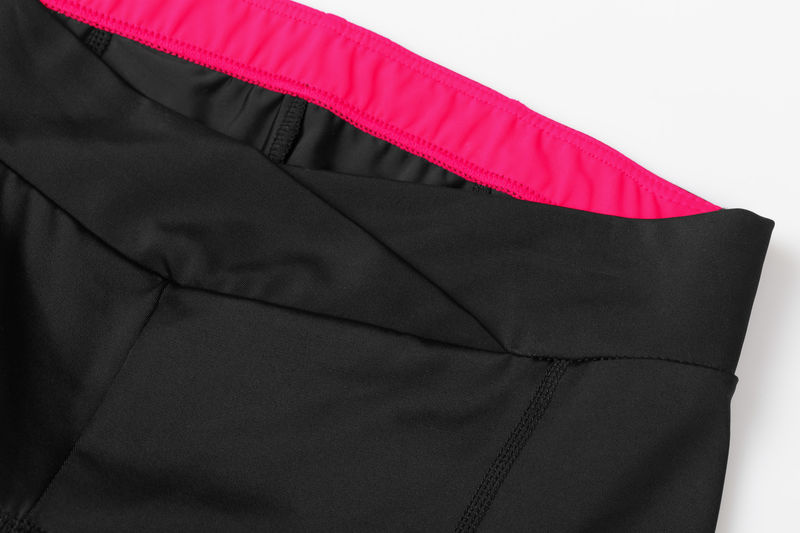 Dámské cyklistické kraťasy ETAPE SARA 2.0 3/4 s vložkou, černá/růžová
