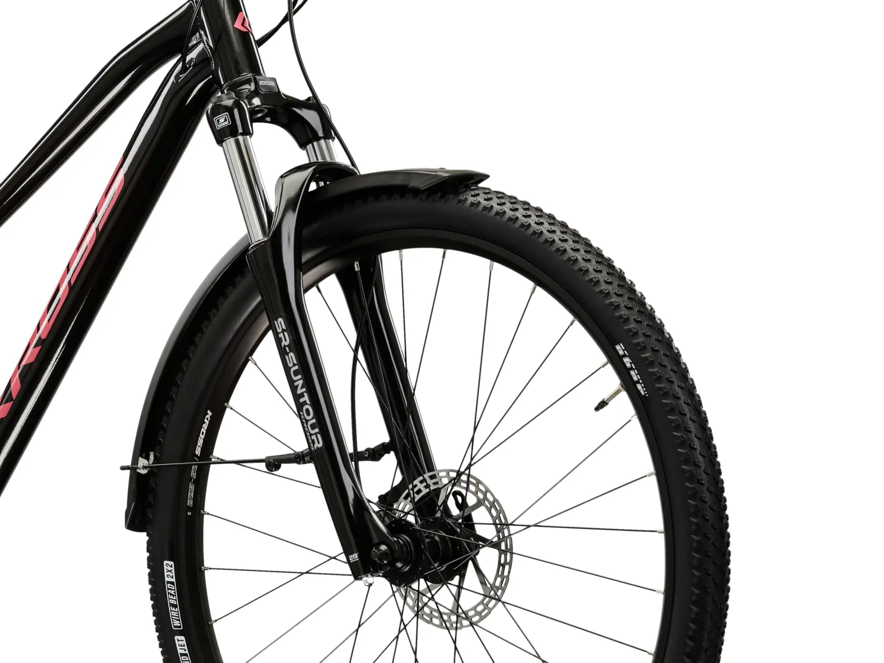 KROSS LEA 4.0 EQ, model 2026, pneu 29", barva černá/růžová modrá - ZDARMA dopravné, seřízení, odborná montáž a sada světel!