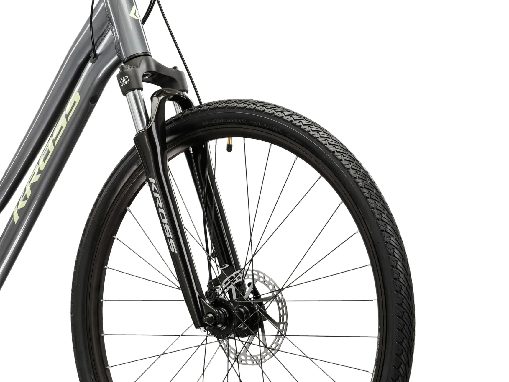 KROSS EVADO 3.0 LADY, rám 19" (L), model 2026, pneu 28", barva šedá - ZDARMA dopravné, seřízení, odborná montáž a sada světel!