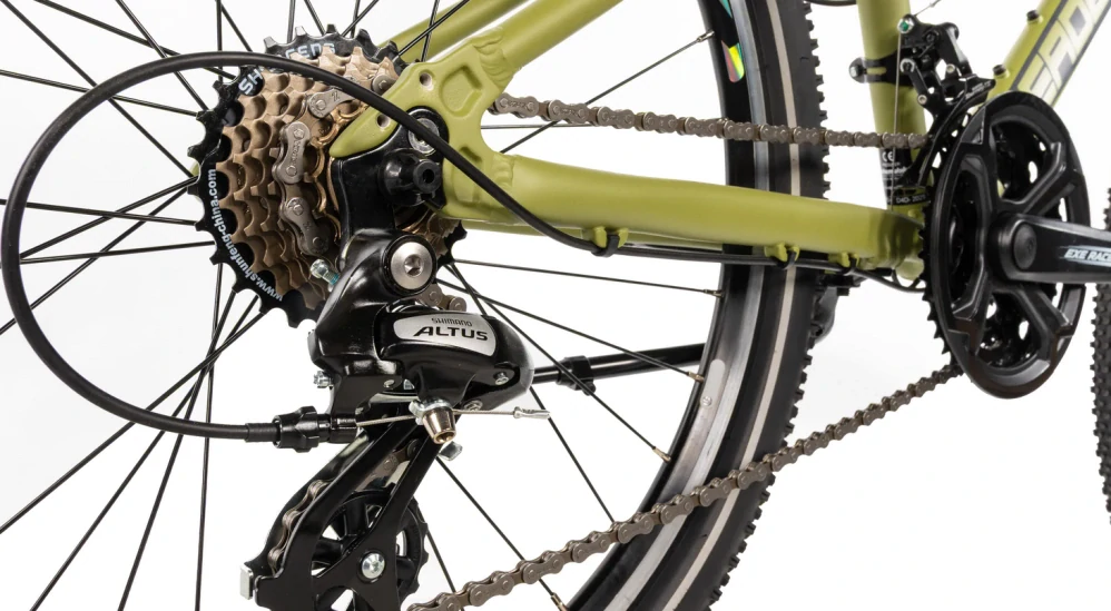 Leader Fox SPIDER dívčí 24" 2026-4, army - ZDARMA dopravné, odborná montáž, seřízení a sada světel!