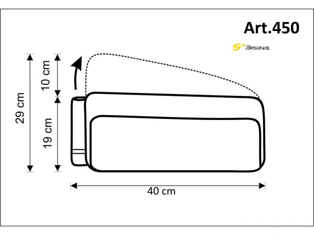 Brašna na nosič s LFS deskou Sport Arsenal 450 LFS
