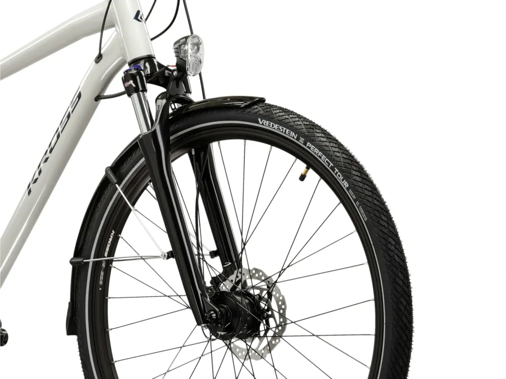 KROSS TRANS 5.0, model 2026, pneu 28", barva šedá/námořnická modrá/lesk - ZDARMA dopravné, seřízení, odborná montáž a koš na zadní nosič!