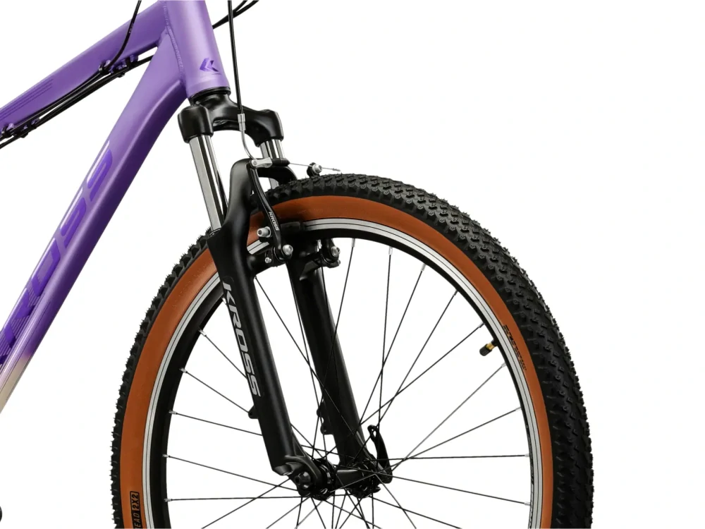 KROSS LEA X100, model 2026, pneu 26", barva fialová/stříbrná/matný - ZDARMA dopravné, odborná montáž, seřízení a sada světel!