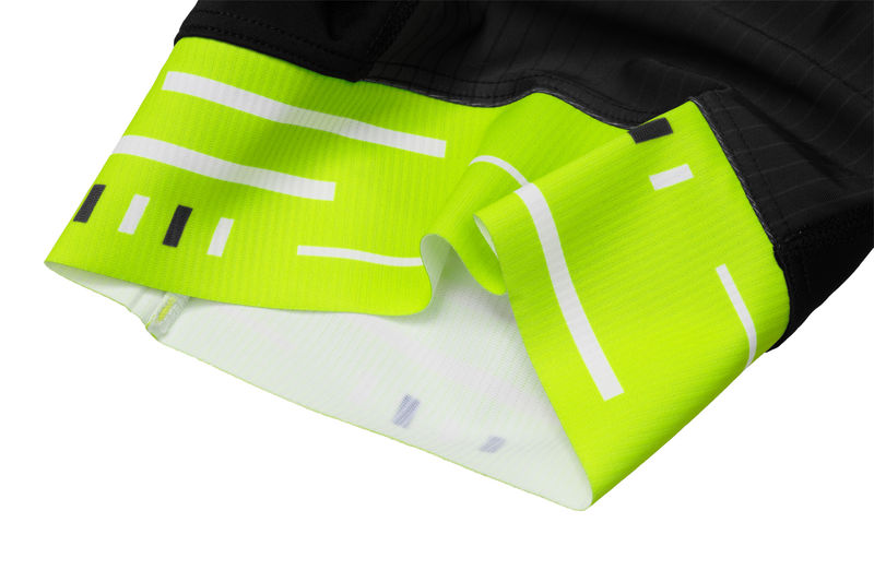 Pánské cyklistické kraťasy ETAPE RACING 2.0, černá/žlutá fluo
