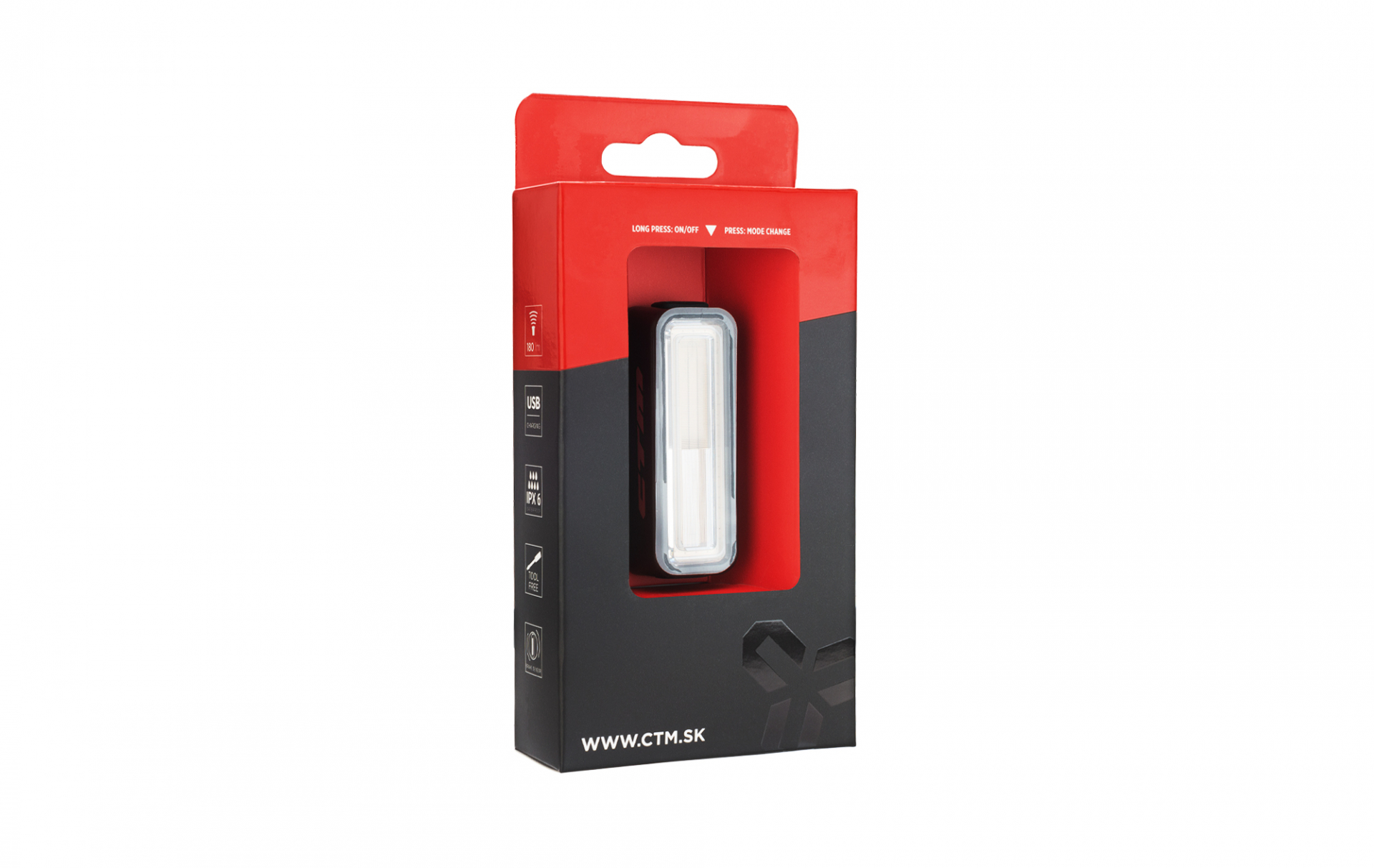 Osvětlení zadní CTM STAGE: Y, 180lm, USB