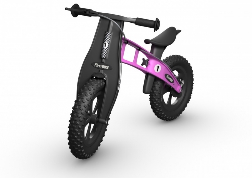 Odrážedlo FirstBike FAT pink - ZDARMA dopravné, košík a zvonek!