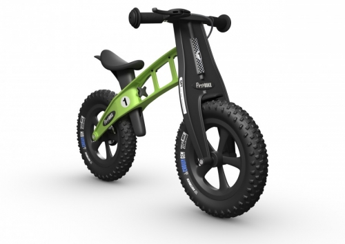 Odrážedlo FirstBike FAT green - ZDARMA dopravné, košík a zvonek!