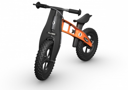 Odrážedlo FirstBike FAT orange - ZDARMA dopravné, košík a zvonek!