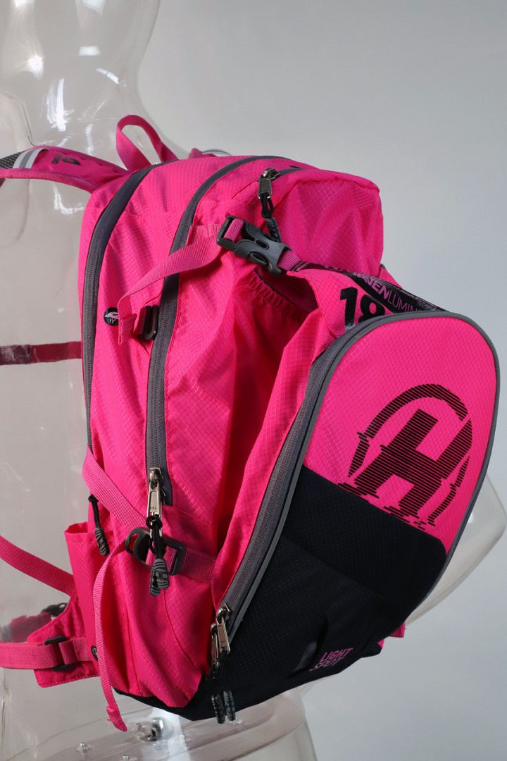Hydratační batoh HAVEN LUMINITE II 18l black/pink, s rezervoárem 2l