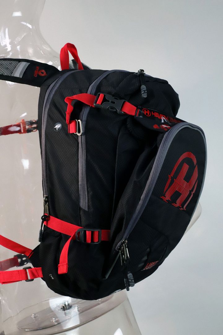 Hydratační batoh HAVEN LUMINITE II 18l black/red, bez rezervoáru