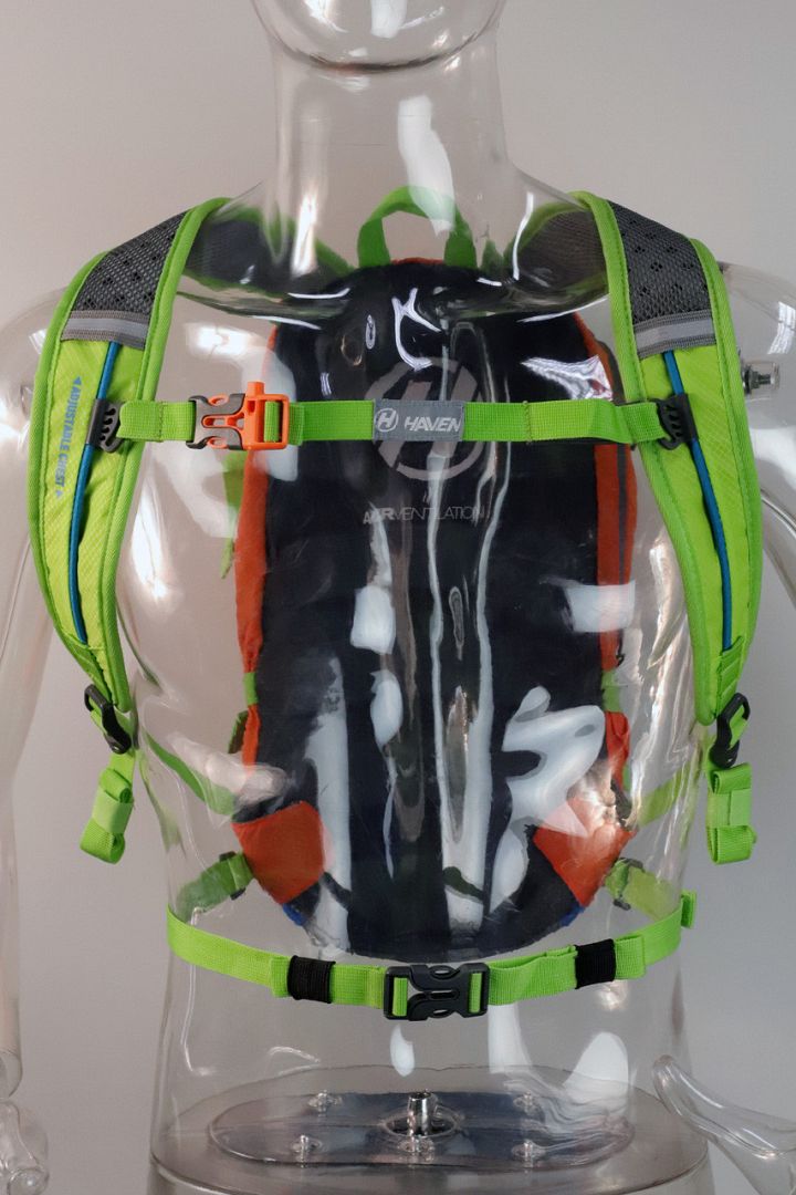 Hydratační batoh HAVEN LUMINITE II 12l fluo, s rezervoárem 2l