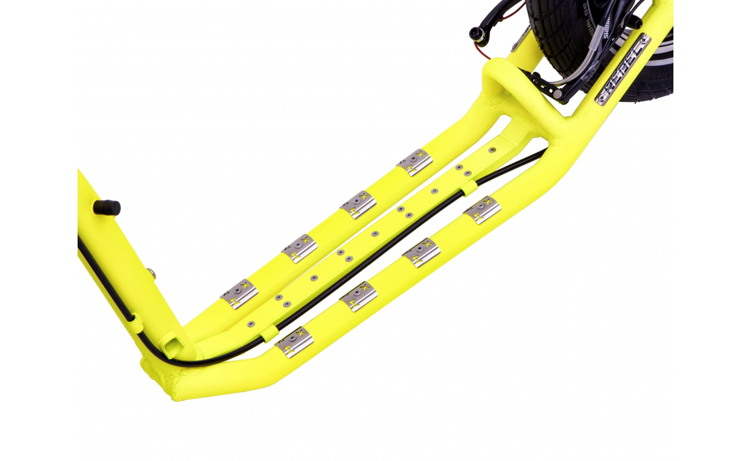 Koloběžka KOSTKA REBEL MAX KID (G5), barva neon lemon - ZDARMA dopravné!
