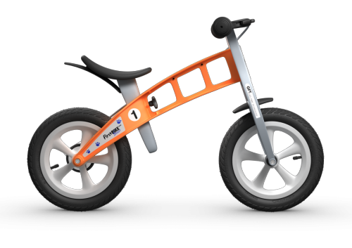 Odrážedlo FirstBike STREET orange - ZDARMA dopravné, košík a zvonek!
