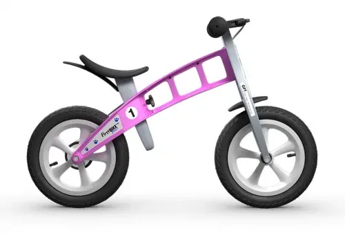 Odrážedlo FirstBike STREET pink - ZDARMA dopravné, košík a zvonek!
