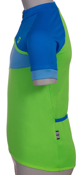 Dětský dres ETAPE PEDDY, zelená/modrá fluo