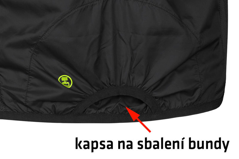 Pánská větrovka ETAPE Bora 2.0, černá/žlutá fluo, velikost XXL