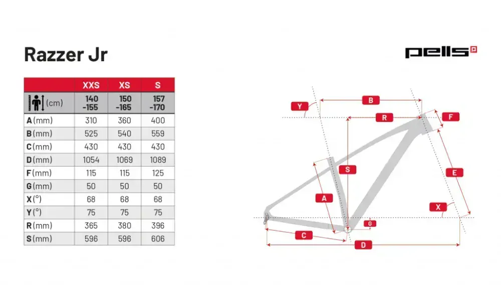 PELLS Razzer Jr 2 Blue, rám 16" (S), model 2024 (27,5") - ZDARMA dopravné, odborná montáž, seřízení a dárkový poukaz na nákup příslušenství!