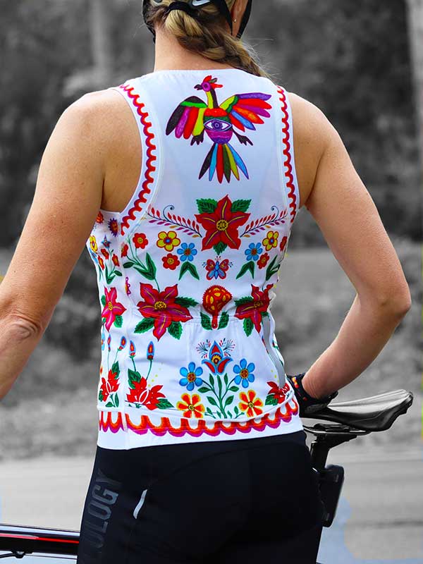 Cyklodres bez rukávů CYCOLOGY Frida White, dámský