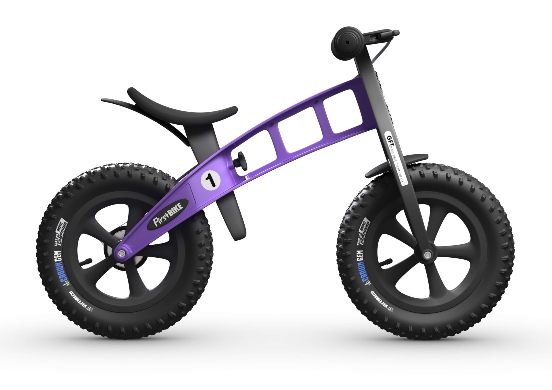 Odrážedlo FirstBike FAT violet - ZDARMA dopravné, košík a zvonek!