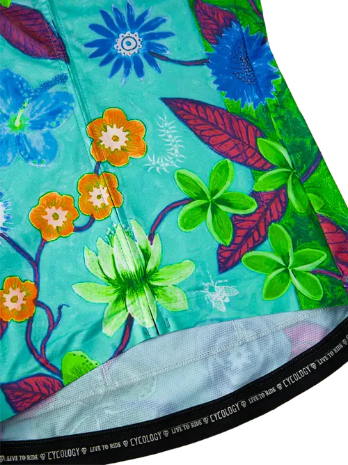 Cyklodres CYCOLOGY Aloha Aqua Reborn, dámský, krátký rukáv