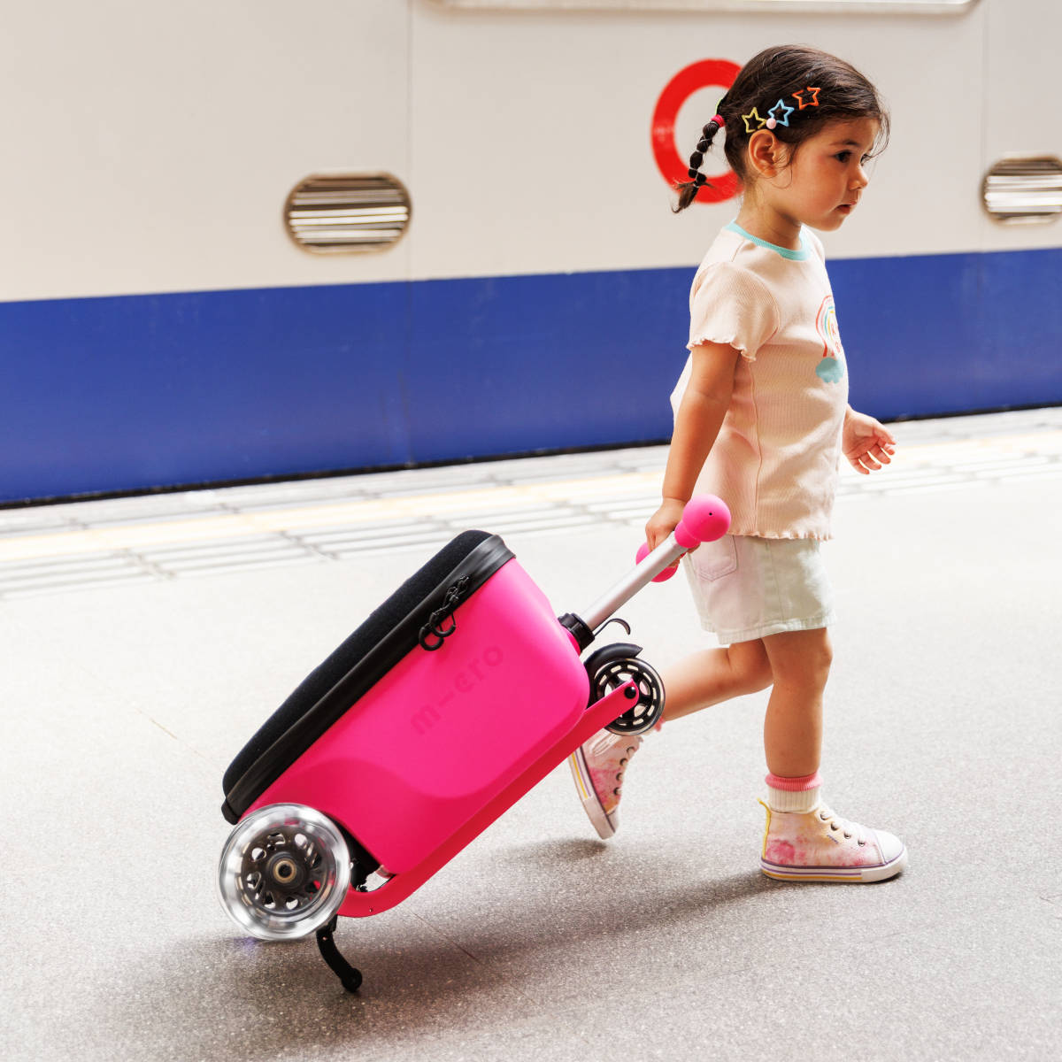 Micro Luggage Junior Patch & Play modrý - ZDARMA dopravné a Zdravá láhev! 