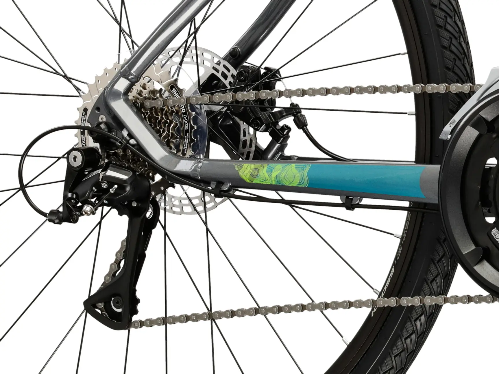 KROSS EVADO 3.0, model 2025, pneu 28", barva grey - ZDARMA dopravné, seřízení, odborná montáž a sada světel!