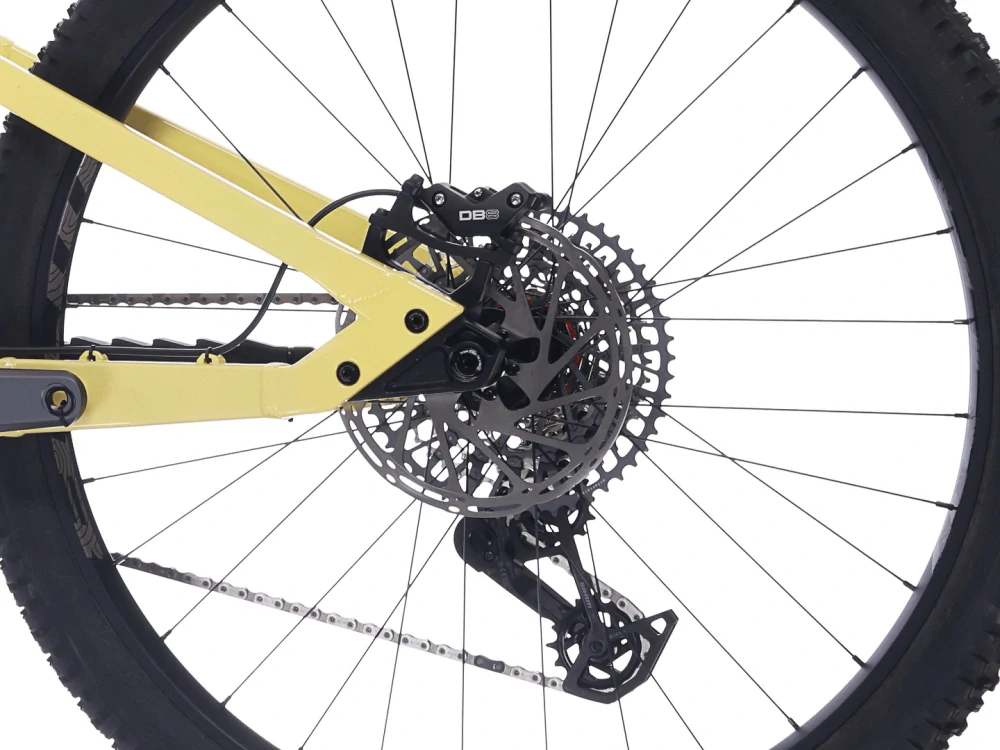 Rock Machine Whizz FS I 90 AXS, rám 16" (M), model 2025, Sulfur Yellow - ZDARMA dopravné, seřízení a odborná montáž!