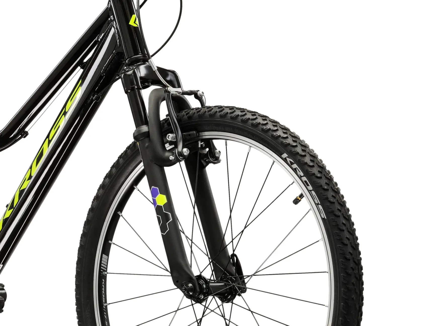 KROSS HEXAGON JR 1.0 2026, pneu 24", barva černá/žlutá - ZDARMA dopravné, odborná montáž, seřízení a sada světel TWINS!