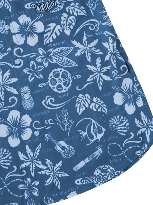 Gravel košile CYCOLOGY Hawaii, blue