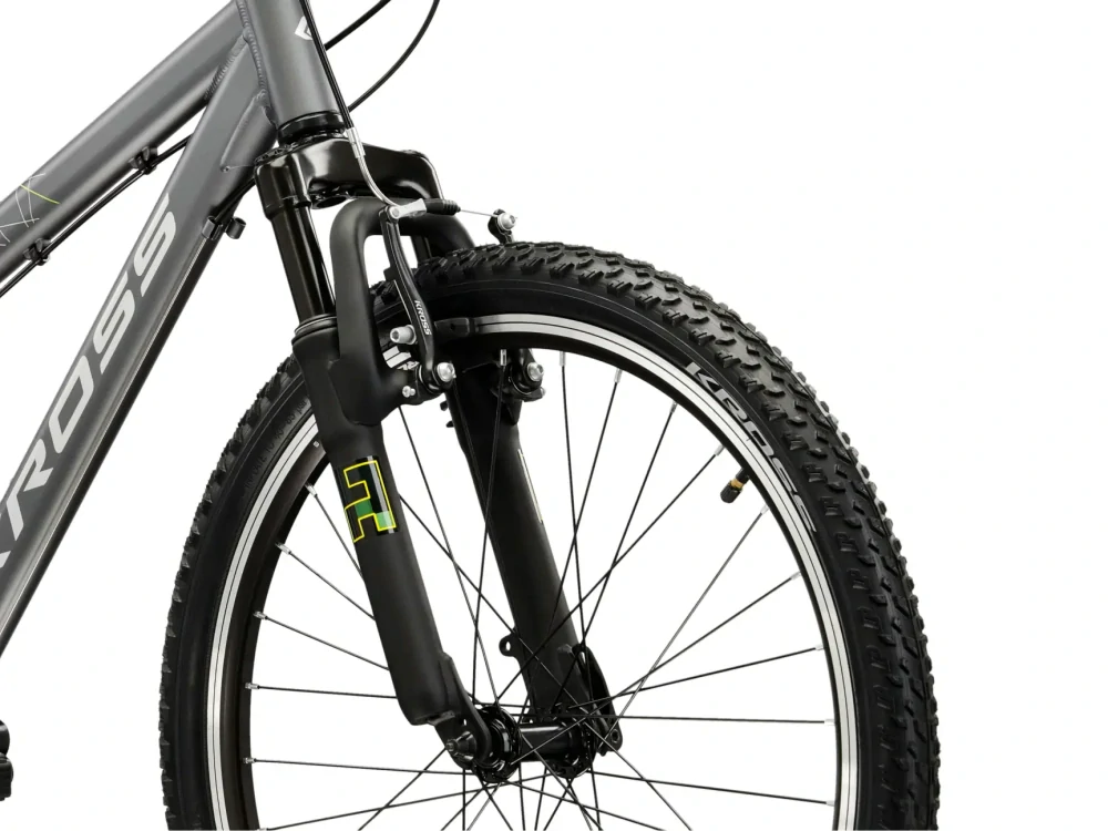 KROSS DUST JR, pneu 24", model 2027, barva grafitová/stříbrná/matný - ZDARMA dopravné, odborná montáž a seřízení!