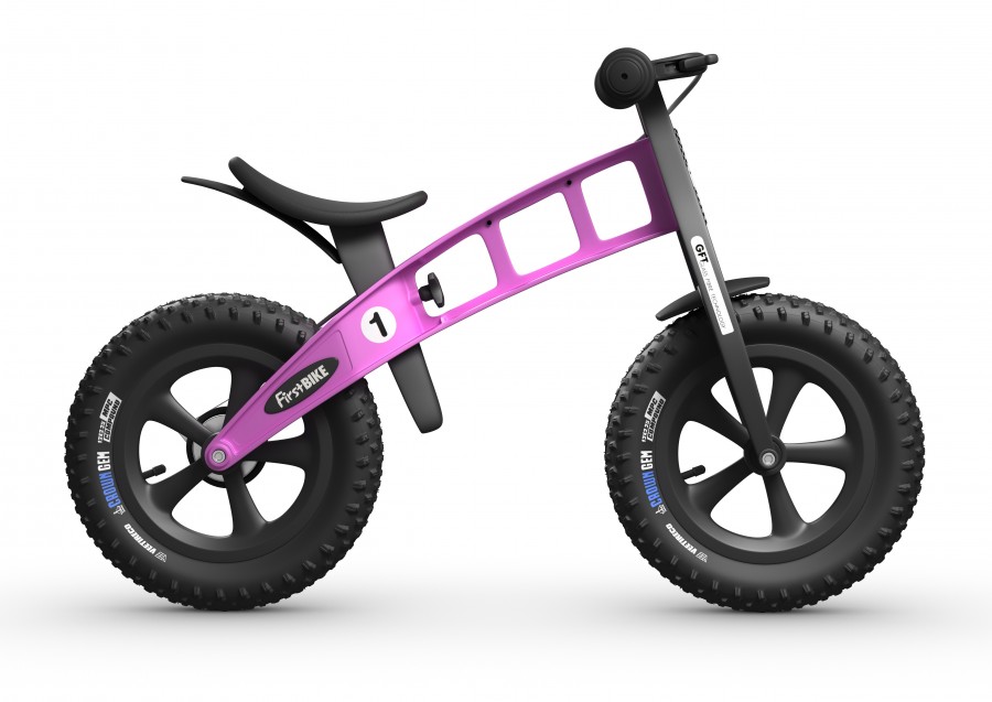 Odrážedlo FirstBike FAT pink - ZDARMA dopravné, košík a zvonek!